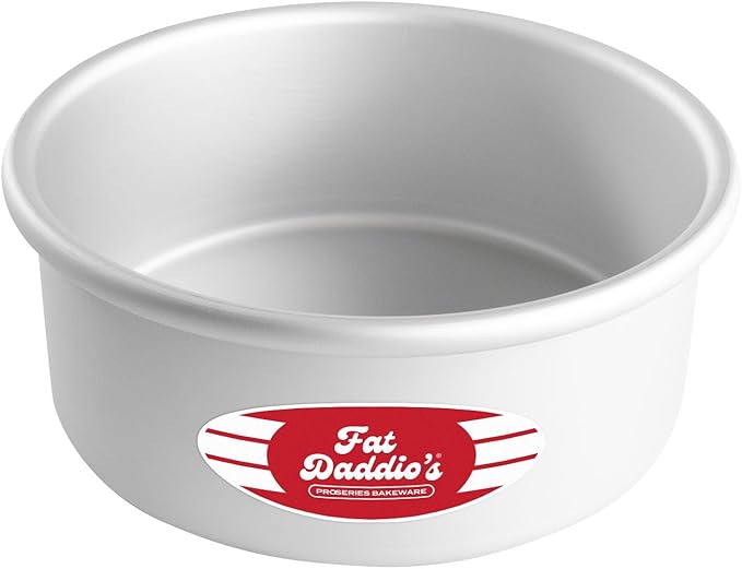Fat Daddio's Anodized Aluminum Round Cake Pan, 7 x 3 Inch