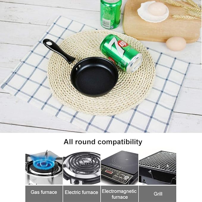 One Egg Frying Pan, Mini Induction Frying Eggs Pan, 4.7" Single Egg Durable Small Pan with Handle Heat Resistant Non Stick Pot, Portable Pan for Stove Gas Induction Hob