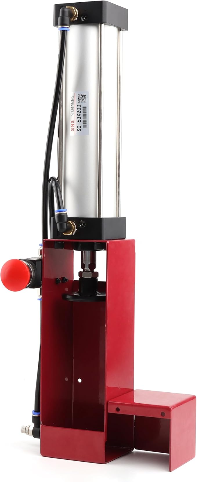 SNS Aluminum Can Crusher Heavy Duty for Recycling 12 Oz. and 16 Oz. Soda Beer Cans Both Countertop and Wall Mounted Can Smasher- Red