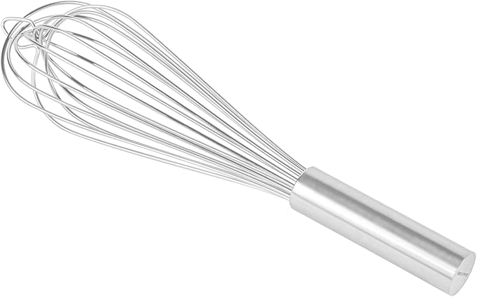 Met Lux Stainless Steel French Whisk - 12" - 1 count box