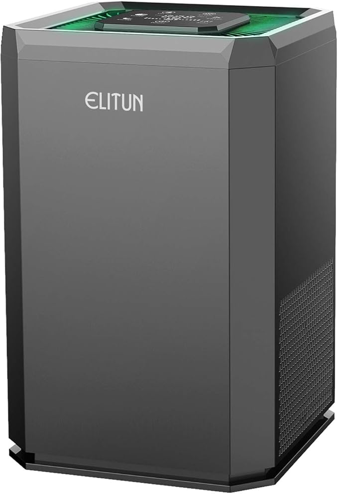 Home Air Purifier for Bedroom Baby Room Living Room Kitchen and Office, Quiet Air Cleaner with H13 True HEPA Filter, Removes Smoke Pet Dander Pollen Dust Odors, 100% Ozone Free