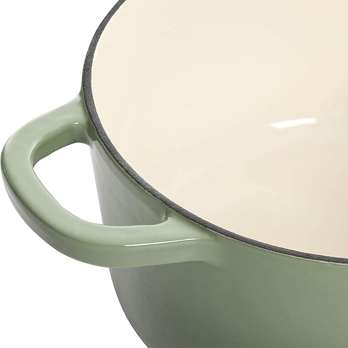 Crock-Pot Artisan Round Enameled Cast Iron Dutch Oven, 3-Quart, Pistachio Green