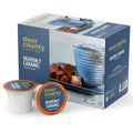 Door County Coffee Heavenly Caramel Flavored Ground - 10 Count Single Serve Cups - Medium Roast - 100% Specialty Arabica - Flavored Gourmet - Sweet & Buttery Caramel