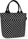 Aosbos Lunch Tote Bag, Insulated Lunch Box for Women, Leakproof Lunch Cooler Purse for Work, Polka Dot
