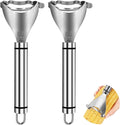 2 PCS Corn Peeler, Corn Peeler for Corn on the Cob, 304 Stainless Steel Corn Cob Peeler, Quickly Remove Corn Kernels from Corn Cobs, Kichen Gadget