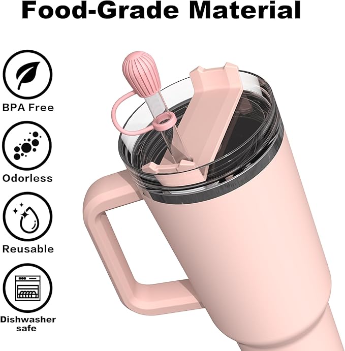 YOELIKE 3PCS Straw Cover Cap for 6 to 12mm Straw of Stanley, Simple Modern, Yeti, Owala, Hydro Flask, Reduce, and All Brands Tumbler Straw, Dishwasher Safe, BPA Free and Dust Proof
