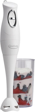 Betty Crocker Hand Blender with Beaker, White, BC-1303CK