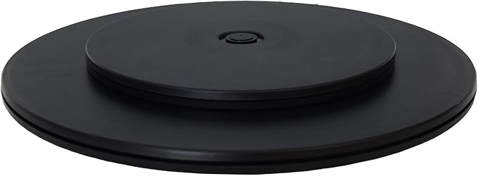 TamBee 8 inch Lazy Susan Turntable Organizer Acrylic for Spice Rack, Cake, TV, Laptop, Crafts, Kitchen, Cabinet, Pantry Decorating Black