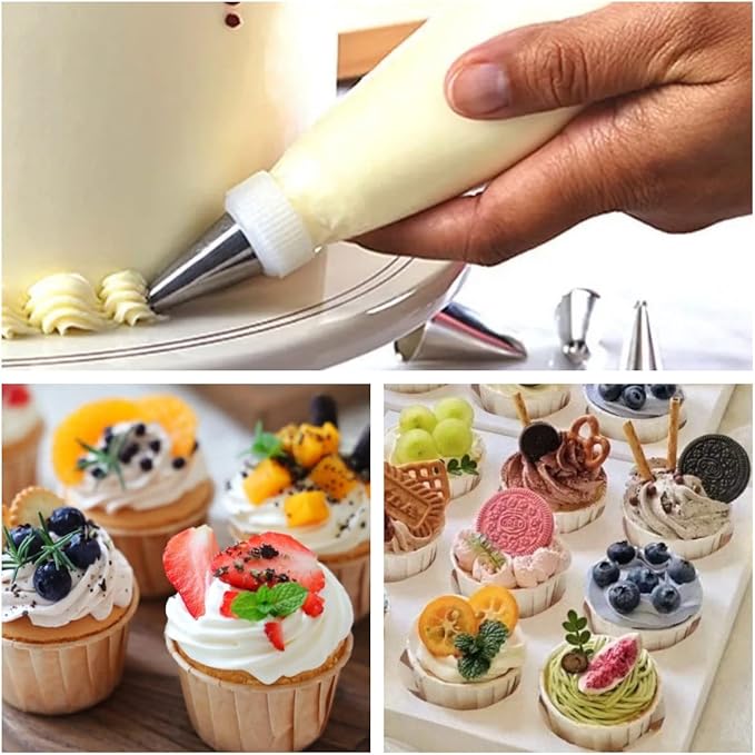 26 Inch Icing Piping Bags, 200 Pcs XXL Anti Burst Pastry Bags, Frosting Piping Bags Disposable for Wedding Cake, Birthday Party Dessert, Cupcake Decorating
