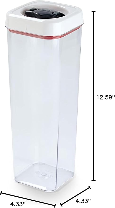 Zyliss Twist & Seal 77 oz. Storage Container - Airtight Food Storage Container - Coffee, Sugar, Cereal, Flour, Pasta and Snack Containers - BPA-Free Food Storage - 77 ounces (2.4qt)
