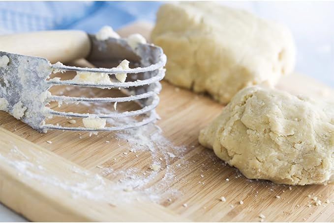 Mrs. Anderson’s Baking Professional 5-Blade Pastry Cutter and Dough Blender, Stainless Steel Blades with Wood Handle