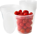 Deli-Grade BPA-Free 24oz Plastic Containers with Lids 12ct. Leakproof Microwavable Portion Container for To-Go Orders, Food Prep and Storage. Reusable Takeout Cups for Restaurant, Cafe and Catering.