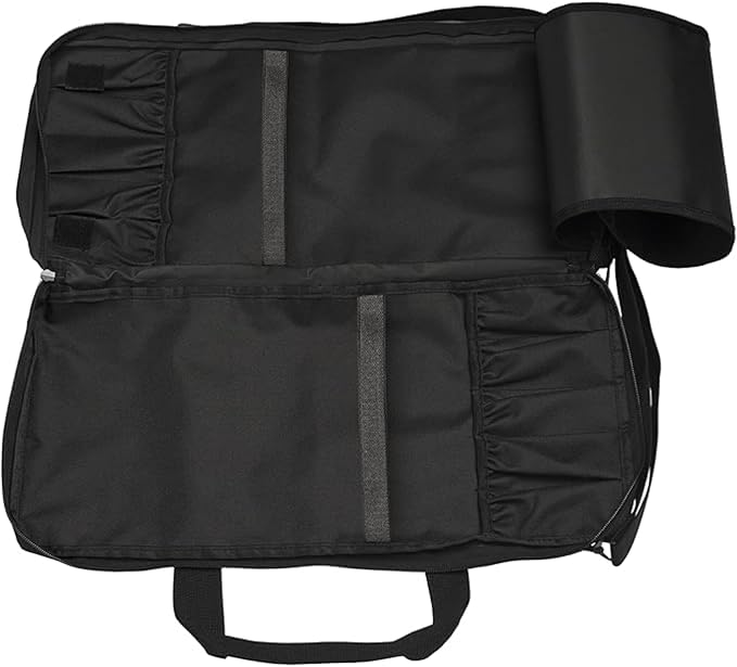 EVERPRIDE Chef Knife Bag Holds 20 Knives PLUS Large Zippered Compartment for Kitchen Tools – Durable, Large Knife Bag for Chefs – Knives Not Included