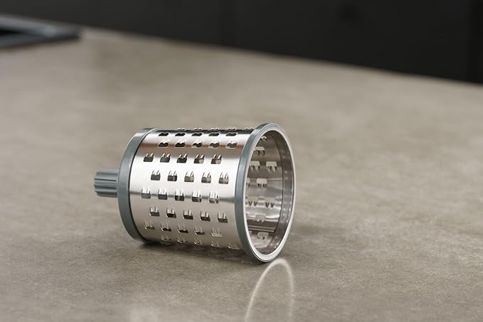 Zyliss E900059 Universal Drum Grater, Stainless Steel, Grating Apples, Cereals, Granola, for Use with Zyliss Rotary Cheese Grater, 5 Year Guarantee