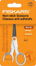 Fiskars Micro Trip Scissors, SoftGrip Precision Cutting Shears, Non-Stick Stainless Steel Blades, 5 inches