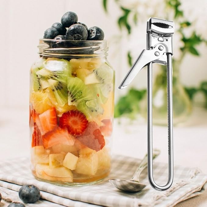 Adjustable Stainless Steel Jar Opener, 2026 New Multifunctional Stainless Steel Can Opener, Jar Lid Opener for Weak Hands, Jar Lid Gripper Bottle Opener Kitchen Accessories (2)