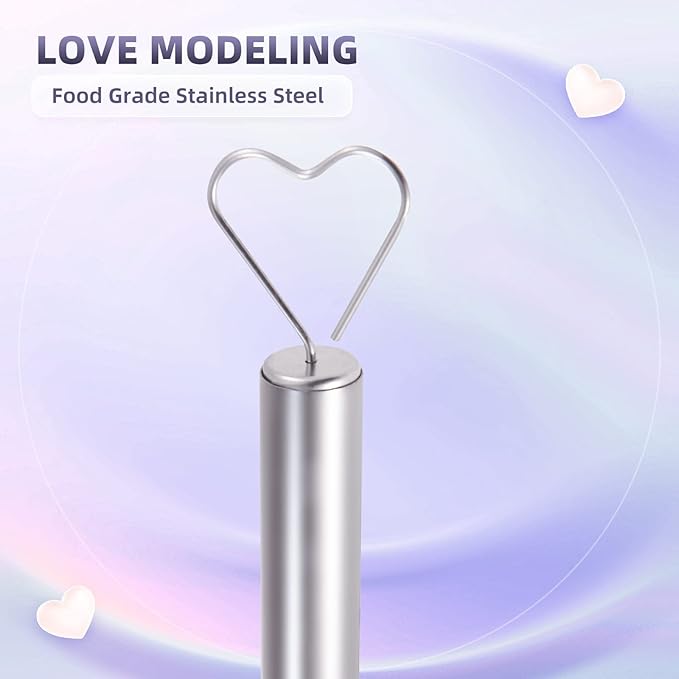 30Pcs Heart Shaped Egg Beater Stainless Steel Mini Manual Eggs Whisk Bulk with Individual Package, Wedding Bridal Engagement Party Return Gift Baby Shower Favors Souvenirs for Guests