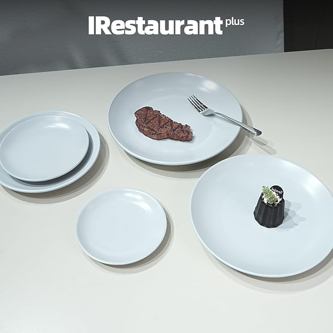Stoneware Coupe Commercial Grade Dinnerware, Matte White, Plate 9", Case of 24