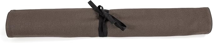 HERSENT A Chef's Knife Roll Bag - Portable Travel Chef Knife Case Carrier Holder Storage Bag With 4 Slots Best Gift For Pro Chef Or Culinary Enthusiasts Men Women HGJ03-P (Coffee)
