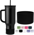 Jmoe USA Silicone Sleeve for Owala 40oz Tumbler | Fits Handle Tumbler Only | Anti-Slip Boot | Protects Against Dents & Scratches | Protector for Bottom of Cup | Made of Durable BPA Free Silicone