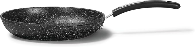 Starfrit The Rock 28 cm (11") Non-Stick Fry Pan - Durable Forged Aluminum - Oven Safe - PFOA Free - Easy to Clean - Black