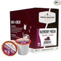 Fresh Roasted Coffee, Raspberry Mocha, Flavored Coffee Pods, K-Cup Compatible, 24 Count