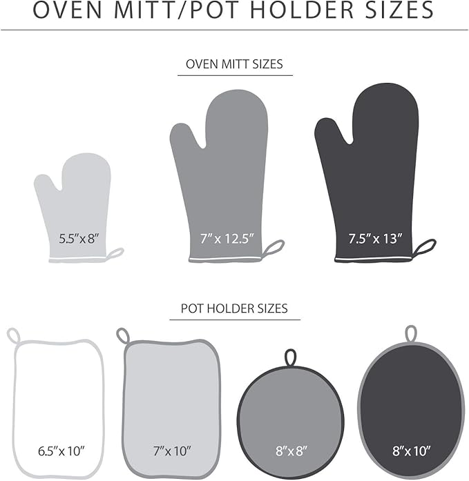 KitchenAid Asteroid Pot Holder 2-Pack Set, Blue Willow, 6.5"x10"