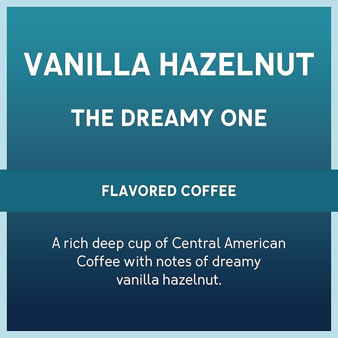 Caribou Coffee, Flavored Ground Coffee - Vanilla Hazelnut Dreamstate 66 Ounces (6 Bags of 11 Ounces)