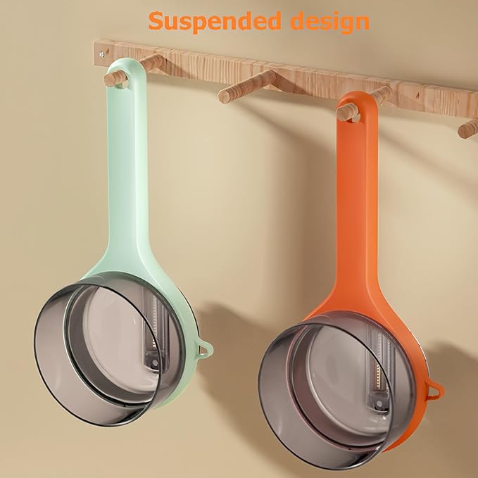 Peeling Knife With Storage Box, Fruit And Vegetable Peeler With Container, Double-Sided Stainless Steel Multi-Function Peeler For Home Kitchen (C-2pcs Mix)