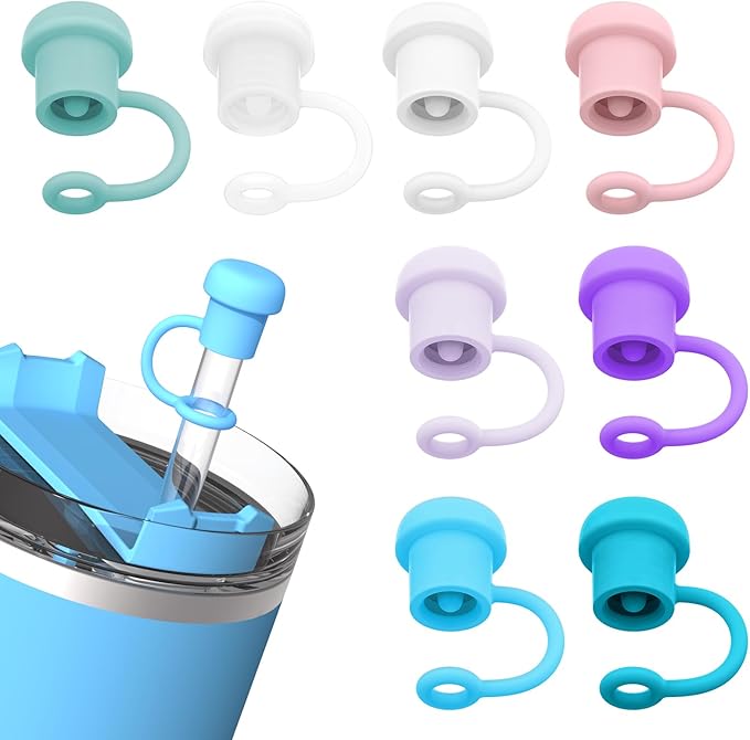 Adjustable Straw Cover for All Brand of Stanley, Simple Modern, Yeti, Owala, Hydro Flask, Reduce, Maars, Meoky, MaxBase, Beast, Hydrapeak and so on, Diameter 6mm-10mm, BPA Free, Dishwasher safe
