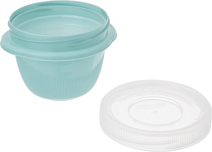 Rubbermaid TakeAlongs Snacking Food Storage Containers, 1.2 Cup, Colors may vary