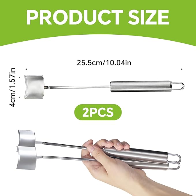 2PCS Corn Peeler for Corn on the Cob New Corn Stripper for Corn on the Cob, Corn Cutter to Cut Corn off the Cob, Long Handle Stainless Steel Corn Stripping Tool for Home Kitchen & Outdoor Dining