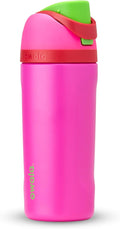 Owala Kids FreeSip Insulated Stainless Steel Water Bottle with Straw, BPA-Free Sports Water Bottle, Great for Travel, 16 oz, All the Berries