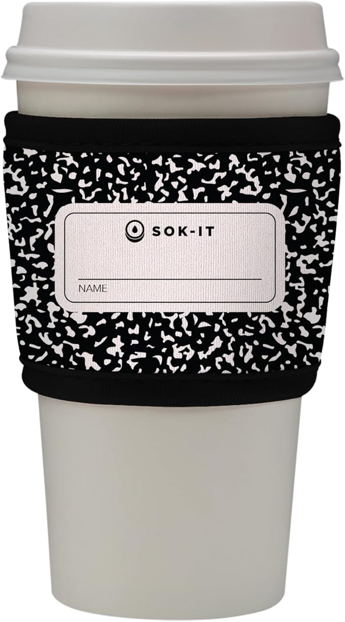 Sok It HotSok Coffee & Tea Reusable Insulated Neoprene Cup Sleeve (Compose Yourself)