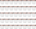 Novelinks 4 Ounce Clear Plastic Jars with Rose Gold Lids - Refillable Round Containers for Kitchen & Household Storage - BPA Free (40 Pack)