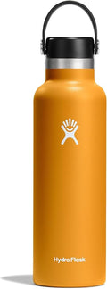 Hydro Flask Water Bottle - Insulated Stainless Steel - Non Spill, Leakproof in 21 Oz Fossil Brown