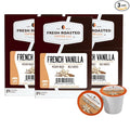 Fresh Roasted Coffee, French Vanilla, Flavored Coffee Pods, 72 Count