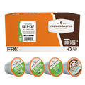 Fresh Roasted Coffee, Organic Water-Processed Half-Caf Variety Pack | USDA Organic, Kosher | K-Cup Compatible, 96 Pods