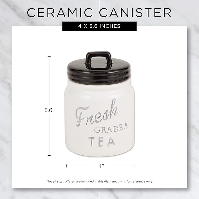 DII Kitchen Accessories Collection Ceramics, Cookie Jar, Dark Green