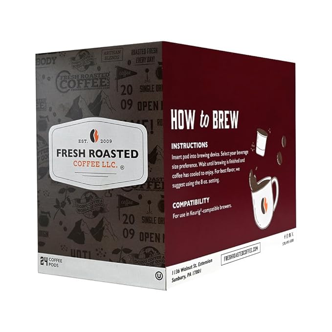 Fresh Roasted Coffee, French Toast, Flavored Coffee Pods, 72 Count