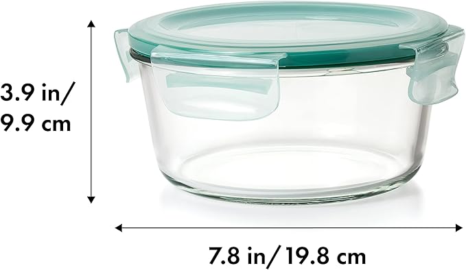 OXO Good Grips 7 Cup Smart Seal Glass Round Airtight Food Storage Container