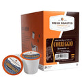 Fresh Roasted Coffee, Correggio Italian Craft Artisan Blend, Dark Roast, Kosher, 24 Pods for K cup Brewers