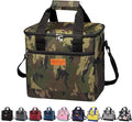 Iknoe Large Cooler Bag Collapsible 24 Can Insulated Bags Leakproof Lunch Cooler Tote with Multi-Pockets for Adult Insulated Thermal Bag for Beach, Picnic, Office Work(Camo)