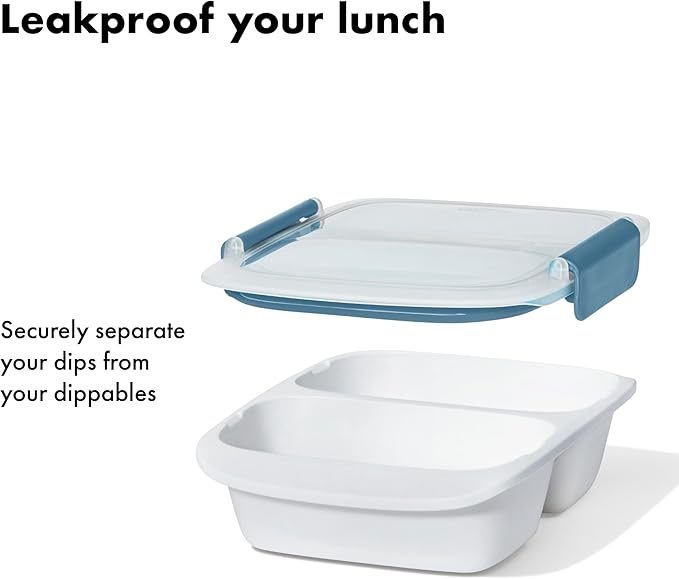 OXO Good Grips Prep and Go 2 Cup Divided Container - Ocean Blue
