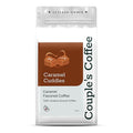 Couple’s Coffee Flavored Ground Coffee | Caramel Flavored Coffee | Gives Back to Military Families | Caramel Cuddles | Made with 100% Arabica Beans | 12oz