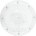 TamBee 8 inch Lazy Susan Turntable Organizer White Acrylic for Spice Rack, Cake, TV, Laptop, Crafts, Kitchen, Cabinet, Pantry Decorating