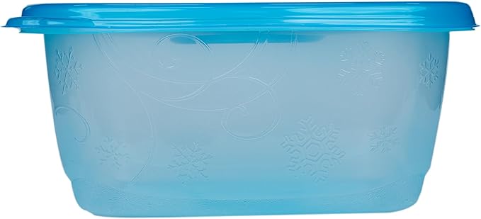 Glad GladWare Freezerware Food Storage Containers - Large Rectangle - Meal Container Holds up to 64 Ounces of Food - Lock Tight Seal, 2 Count