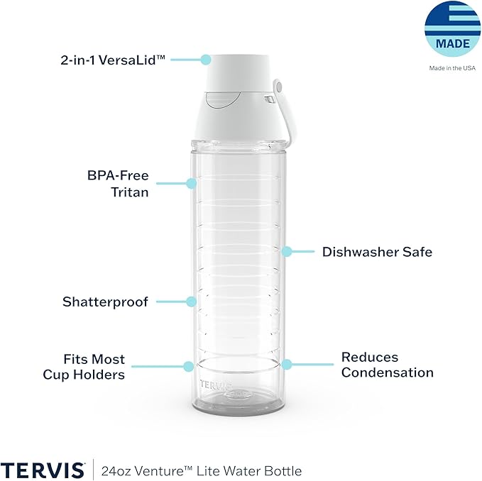 Tervis Venture Lite Medical - Tools of the Trade Made in USA Double Walled Insulated Tumbler Travel Cup Keeps Drinks Cold & Hot, 24oz Water Bottle, Classic