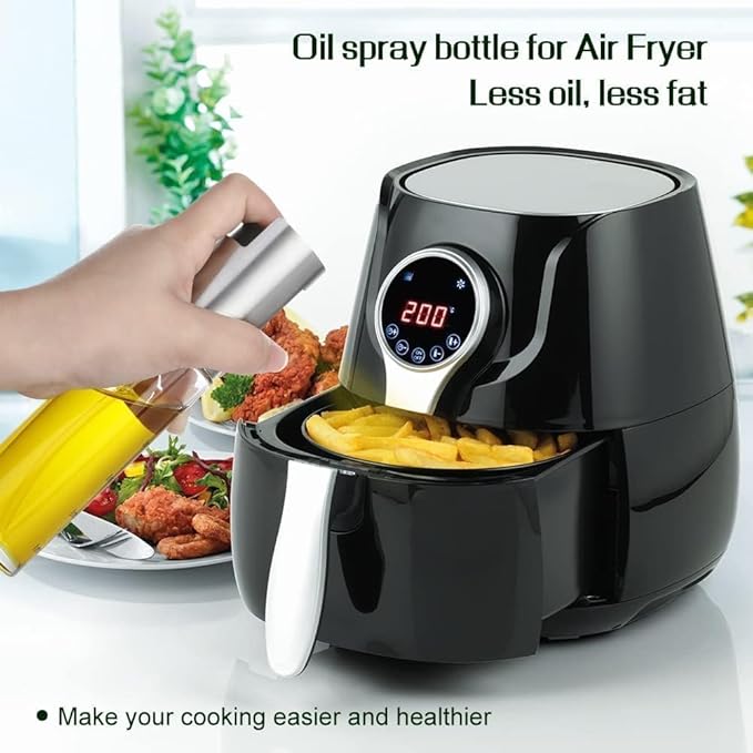 Oil Sprayer for Cooking, 100ml Olive Oil Sprayer Mister, Oil Spray Bottle for Kitchen, Portable Kitchen Gadget for Air Fryer, Baking, Salad, Grilling, Roasting,Olive Oil Dispenser