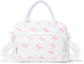 Insulated Lunch Bag for Women Men Large Reusable Lunch Box Adult Leakproof Portable Cooler Tote Bags for Work Picnic Bowknot
